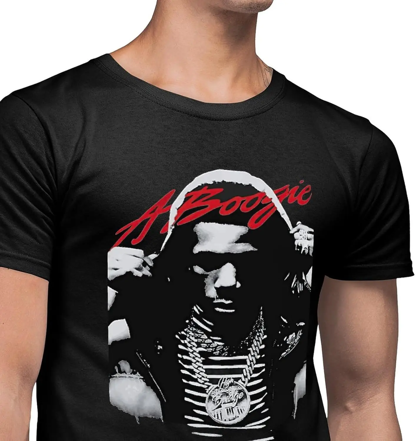 الرجال تي شيرت Crewneck قصيرة الأكمام المحملة الأعلى مخصص المحملات الملابس