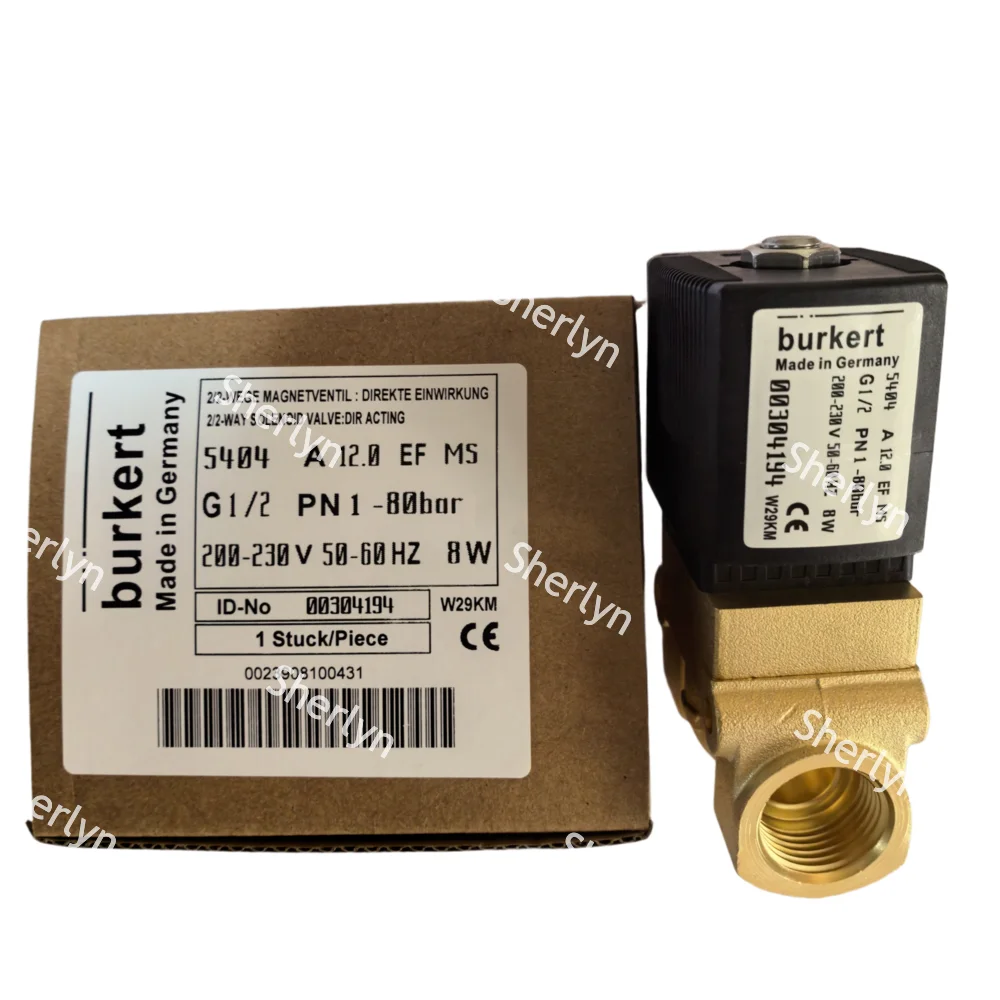 6281 Series 00322502 Burkert Solenoid Valve G3/8 2/2 Normally Closed 00322503 00322504 NBR Sealed Brass Valve Body