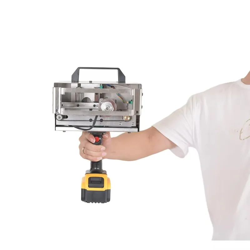 120*30mm Portable Handheld Lithium Battery Electric Handheld Dot Peen Marking Machine Metal CNC Engraving Machine Coding Machine