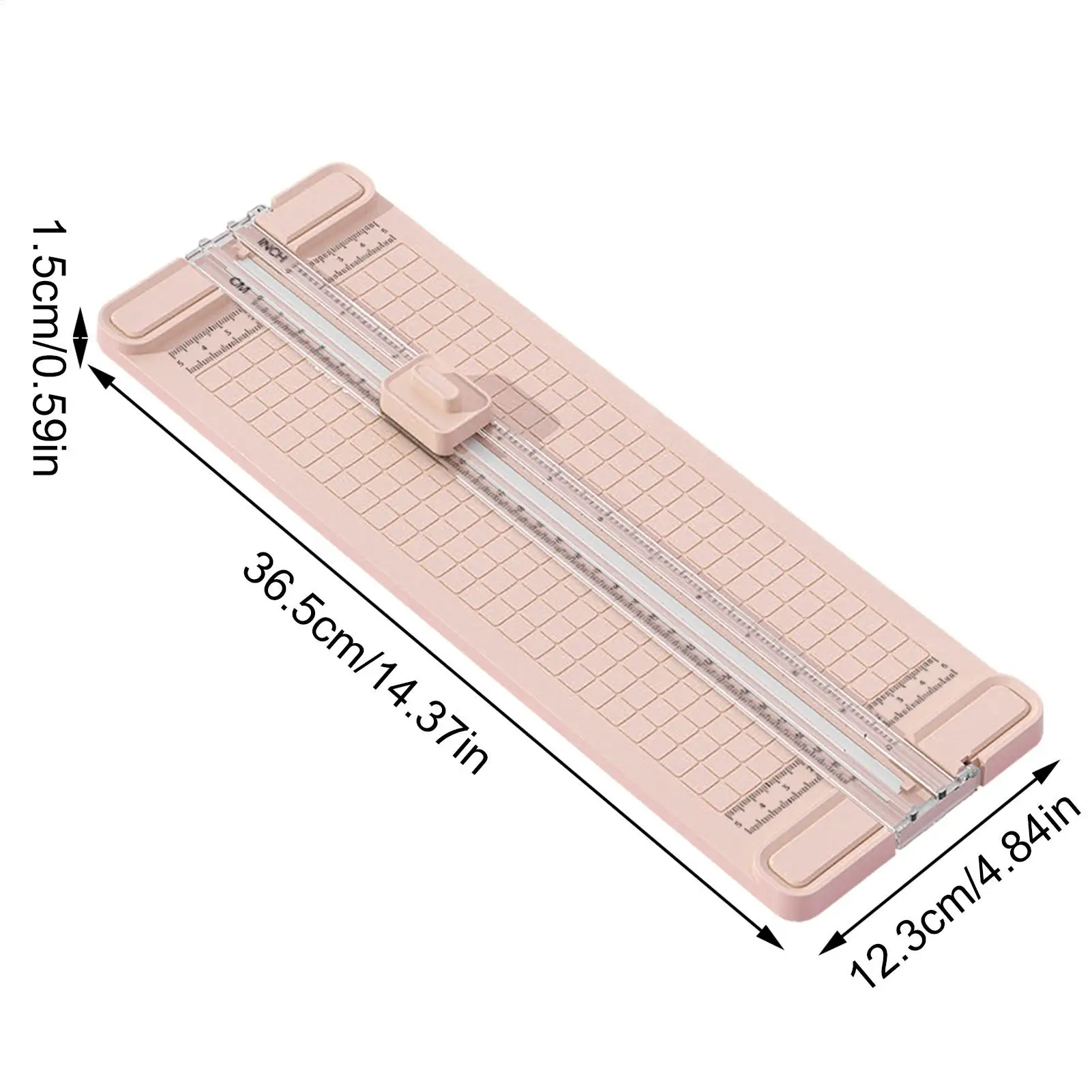 Paper Trimmer Straight Paper Cutter 4-in-1 Tools Bidirectional Cutting Precision Shredder Anti-Slip For Business Home Cardmaking