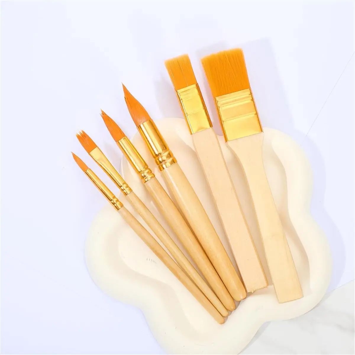 HAPPY EVER Paint Brushes Set, 12Pcs Face Paint Brushes and Sponges Set with Round Painting Sponge for Body Face Painting Cosplay