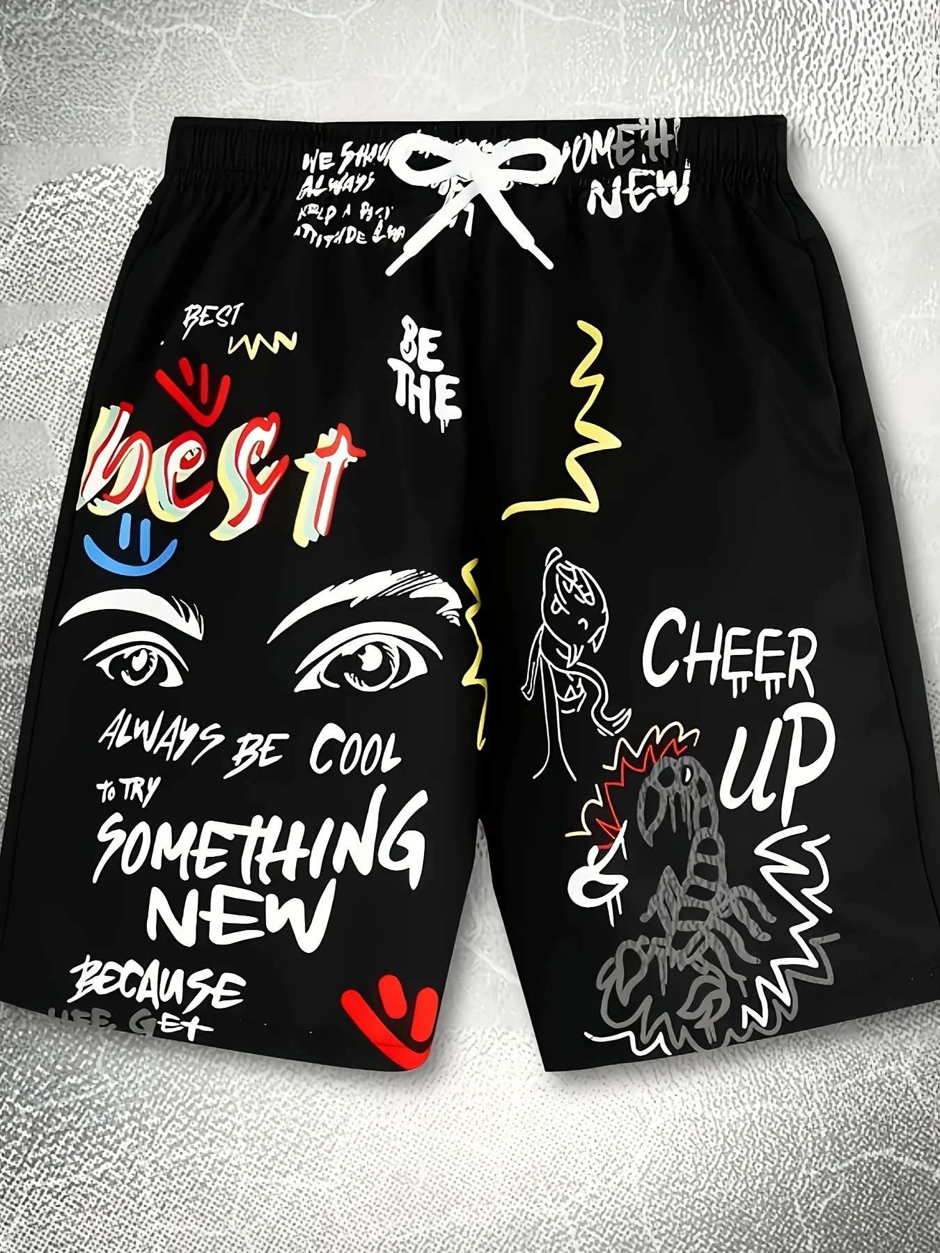 

2026 Model Men's Casual Shorts, 3D Print, Street Fashion Trend, Quick-drying and Breathable Suitable for All Seasons