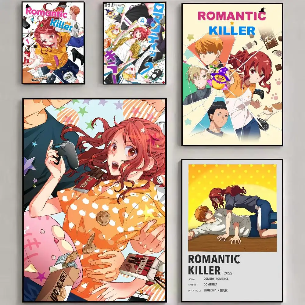 Dating Sim Anime R-Romantic Killer Poster Luxury Modern Wall to Enhance Home Decor Space