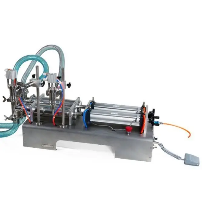 

Double Nozzles Pneumatic Liquid Filler Filling Machine for Filling Shampoo, Oil, Chemical G1WY-2Y-500