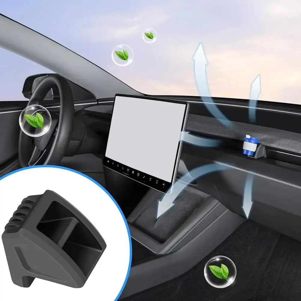

1/2Pcs For Tesla MODEL 3/Y Launch 2025 Air Freshener Adapter Air Outlet Aromatherapy Clip Silicone Car Air Vent Fragrance Clip