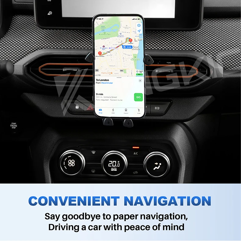 Für Dacia Sandero 3/Sandero Stepway III 2021 2022 2023 2024 2025 Auto Schwerkraft Magnetische Telefon Halter Halterung GPS Navigation Stehen – Detail 6