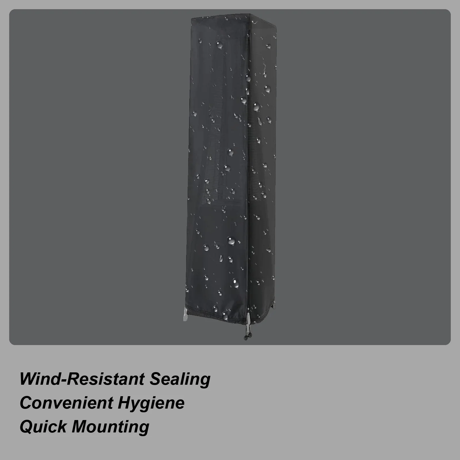 Patio Heater Cover Oxford Cloth UV-Resistant Protector Winter Anti-UV Windproof Heater Covers For Outdoor Garden Yard Pathway