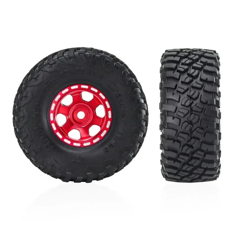 4 قطعة 57 مللي متر 1.0 "معدن Beadlock عجلة الإطارات مجموعة ل 1/18 1/24 RC الزاحف سيارة TRX4M SCX24 AX24 FCX24 ترقية أجزاء الملحقات #5