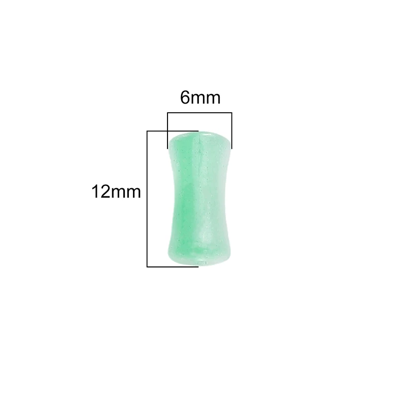 20/50 قطعة التدرج اللون الزجاج الخيزران شكل مشترك الخرز أنبوب الخيزران فضفاض الخرز لصنع المجوهرات سوار Charm بها بنفسك إكسسوارات