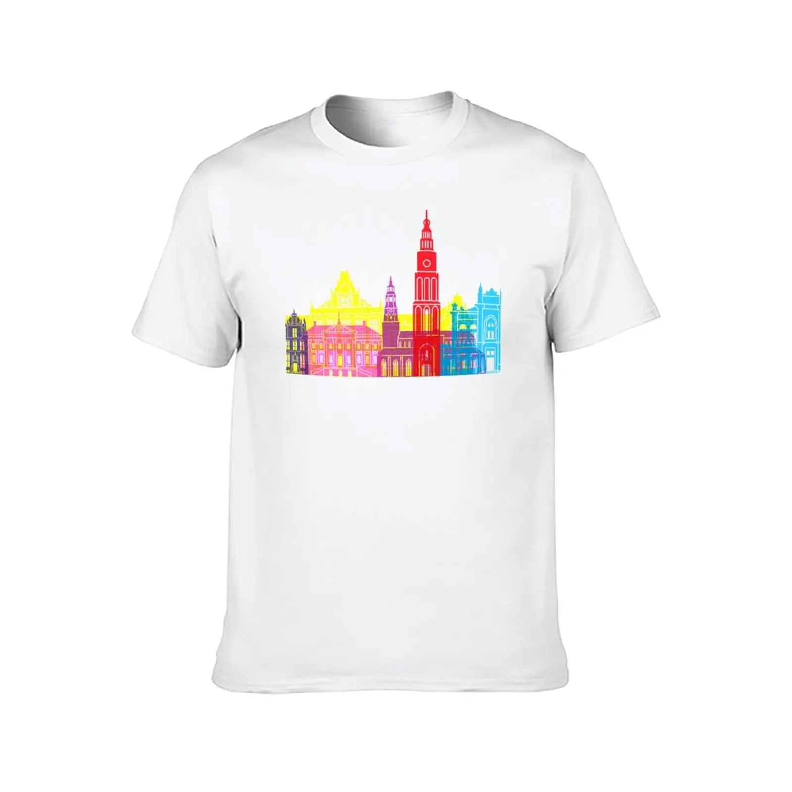 Groningen skyline pop T-Shirt football t shirt shirts graphic tee aesthetic clothes oversized t shirt men