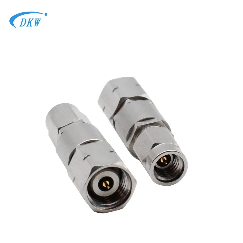 2.4MM Male to SSMA Male Millimeter Wave High Frequency Adapter 40GHZ Stainless Steel