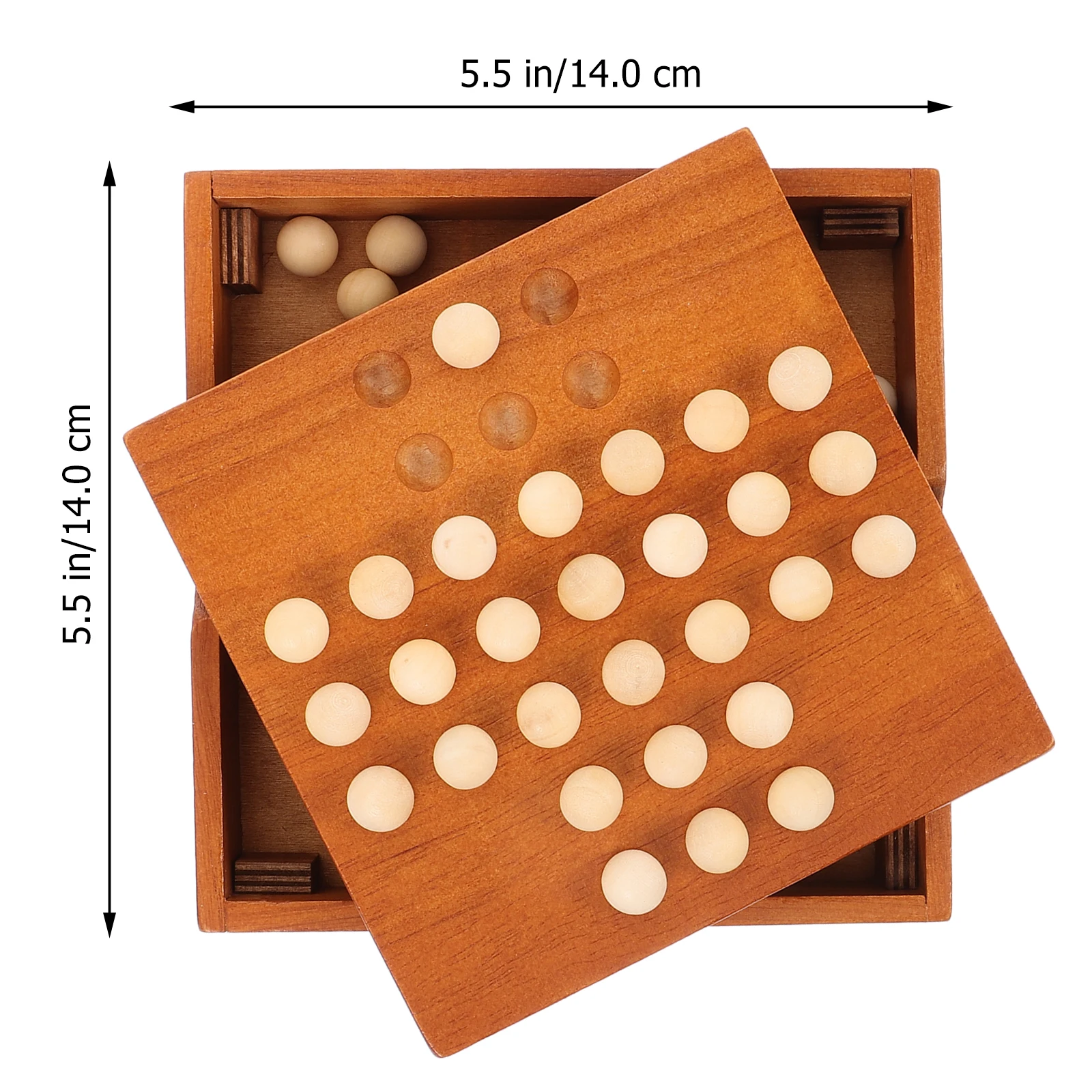 

Wooden Single For Adults Kids Educational Family Fun Khaki Board Chess Game Travel Fidget Chess