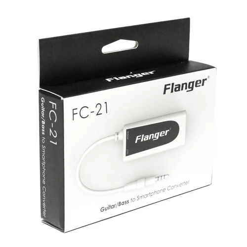 FC-21 Gitaar-naar-telefoon audio-adapter 6.35mm naar 3.5mm interface-converter voor elektrische gitaar/bas compatibel met iOS & Android