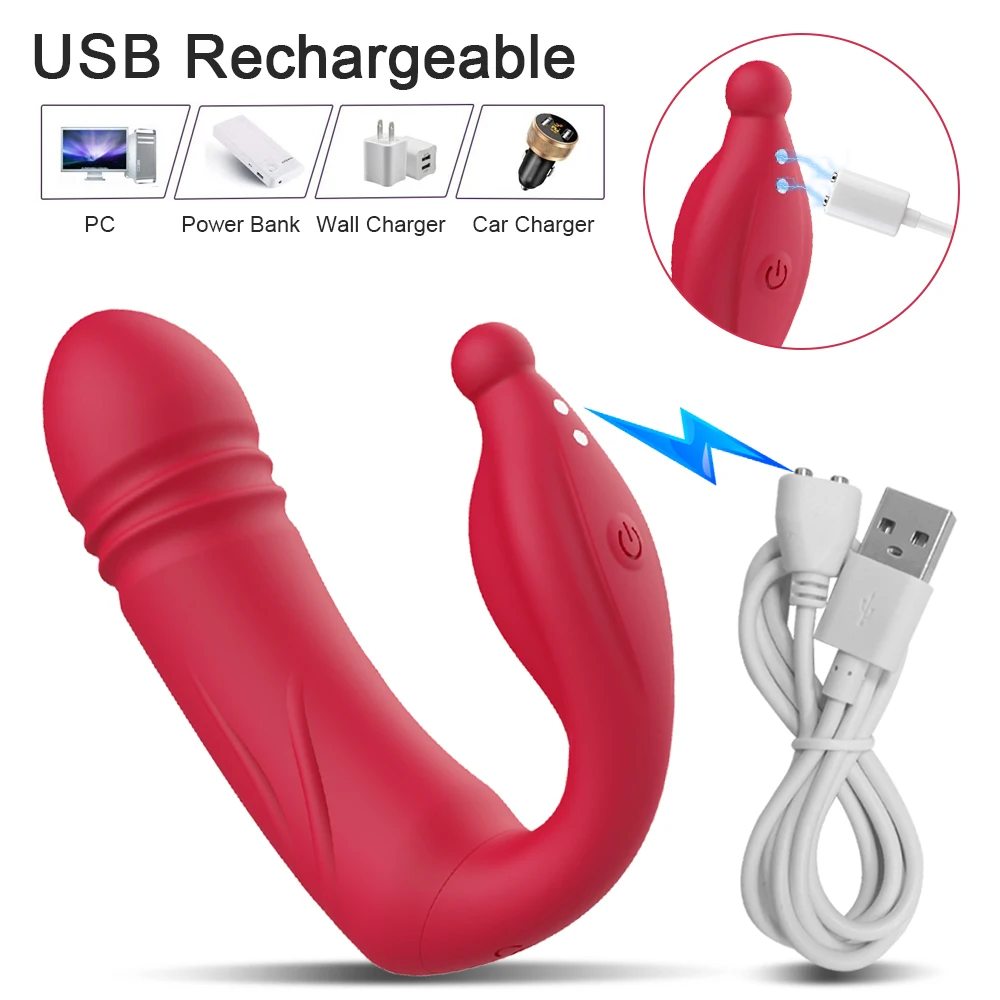 Clitoral G Spot Dildo Telescopic Vibrator Wireless APP Control Vaginal Massager Female Masturbator Sex Toys for Women Adult 18