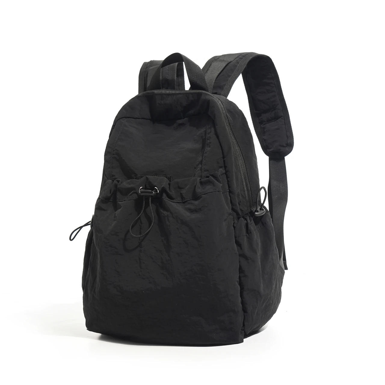 Lightweight Nylon Women Rucksack Drawstring Pocket Laptop Layer Casual Backpack For School Daily Travel Multicolor