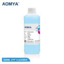 Aomya 500ml DTF cleaning Liquid Strong Cleaning for Epson DX4 DX5 DX7 L1800 L805 L800 1390 I3200 DTF ink cleaning Solution