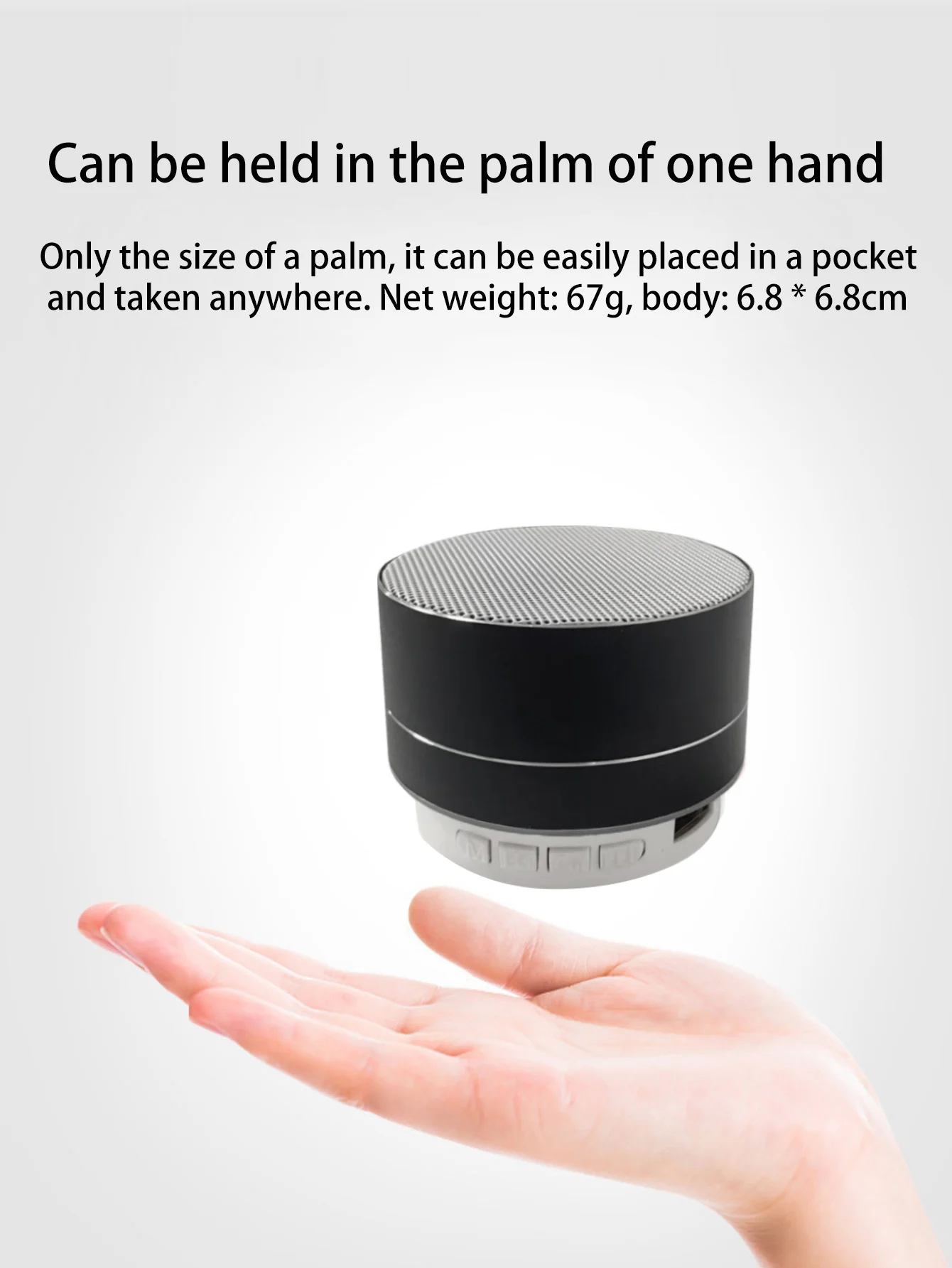 مكبر صوت بلوتوث متوهج RGB بملمس معدني، شريك صوتي جديد للفيديو المنزلي والتشغيل العصري في الهواء الطلق #5