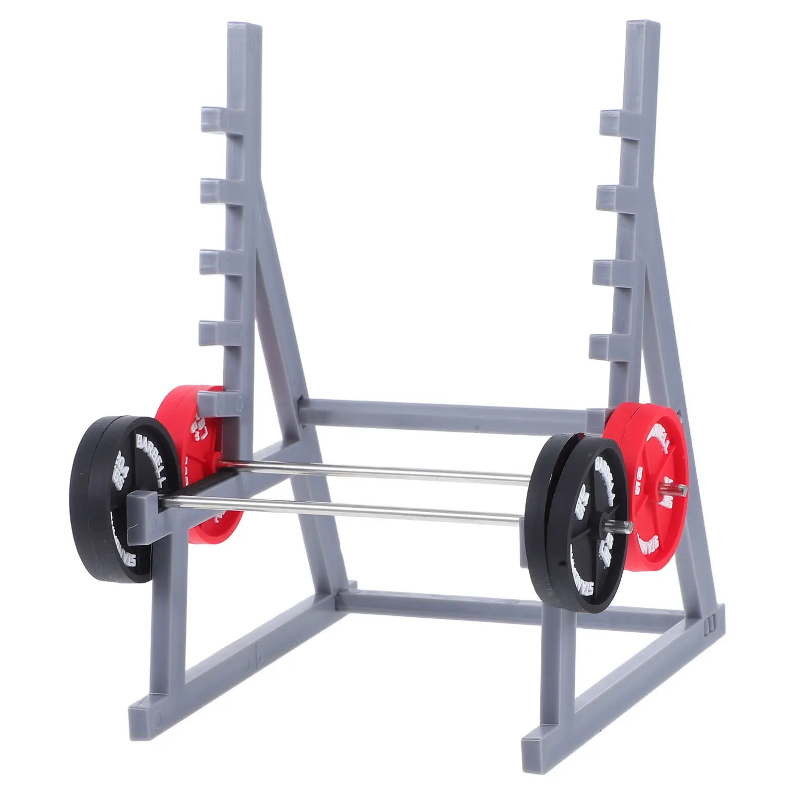 1Set Miniature Gym Themed Pen Holder Barbell Weight Rack Desk Organizer Fitness Office Stationery Accessory Cool Workout Stand