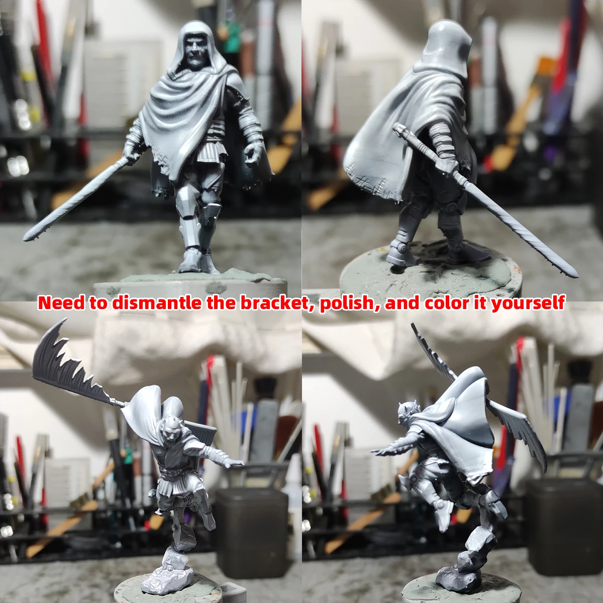 1/35 1/48 1/60 1/72 1/100 1/144 Modellbausatz 3D Harz Miniatur Soldatenfiguren Diorama Unbemalt Sci-Fi Alien Defector DIY – Detail 1