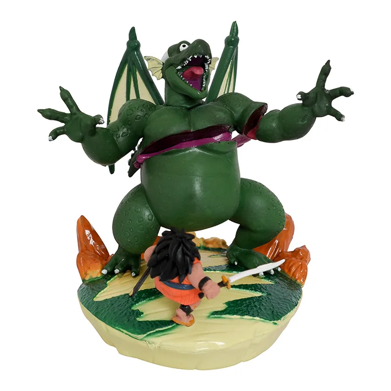 Anime Dragon Ball Son Goku Yajirobe VS Cymbal Battle Ver. GK PVC Action Figure Statue Collection Model Kids Toys Doll Gifts 8CM