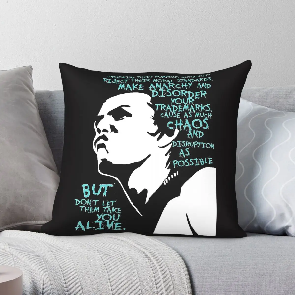 Sex Pistols Sid Vicious Pillowcase Polyester Linen Velvet Creative Zip Decorative Home Cushion Cover Wholesale 45x45
