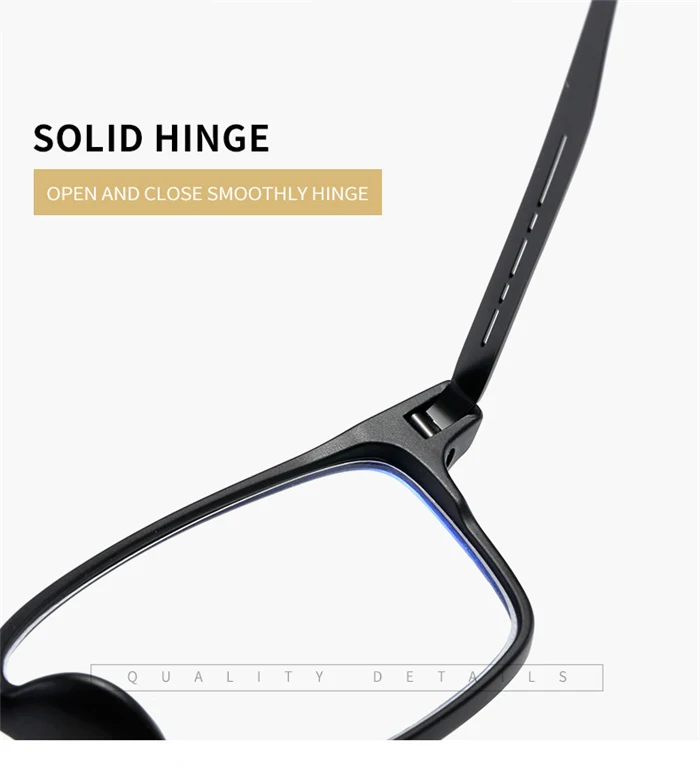 0 +1,0 +1,5 bis +4,0 TR90 blaues Licht blockierende quadratische Lesebrille Lupe Vintage verschreibungspflichtige Brillen 0 -0,5 -0,75 bis -4 – Detail 14