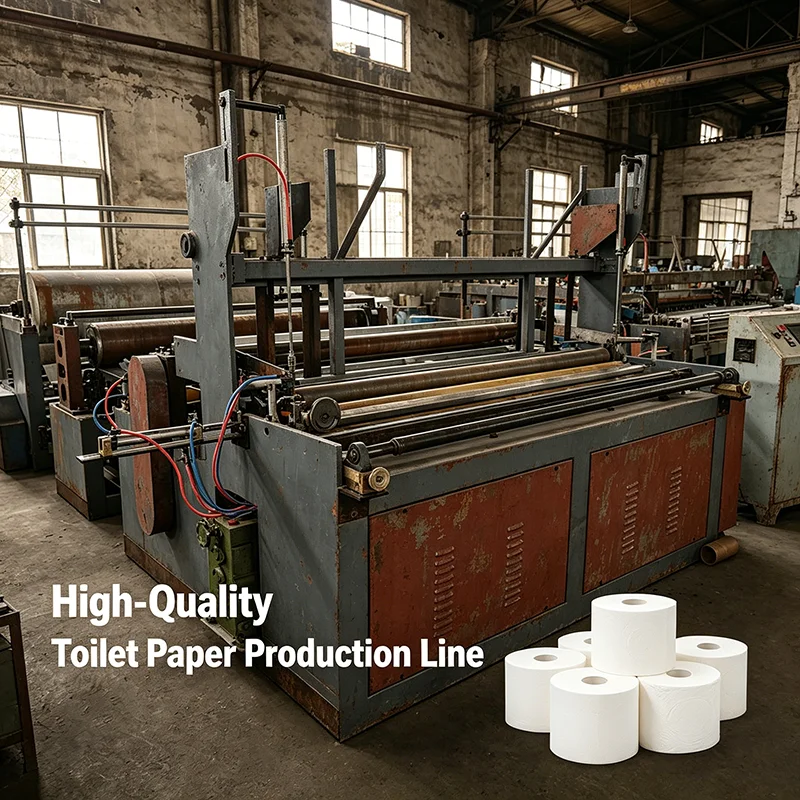Full Automatic Toilet Paper Rewinder Machine With Color Glue Lamination System For High Quality Kitchen Towel Production