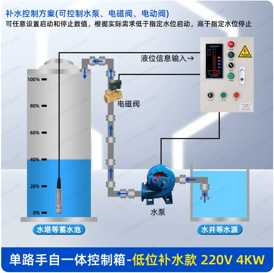 220V Floatless Water Level Switch Controller, Pump Control for Water Tank Automatically
