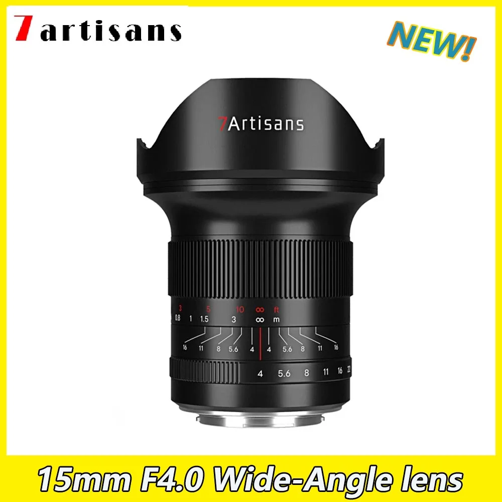 

7artisans 15mm F4.0 Wide-Angle lens Full-Frame SLR Manual Focus len For Sony E Canon RF Nikon Z Sima Leica L Panasonic Camera