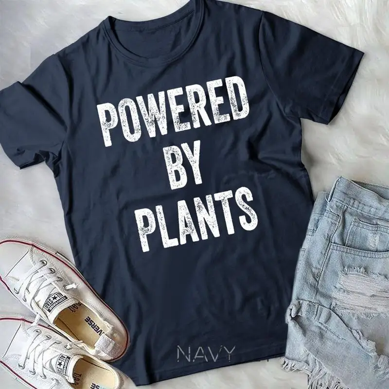 

Веганская вегетарианская подарочная футболка Powered by Plants Футболка унисекс