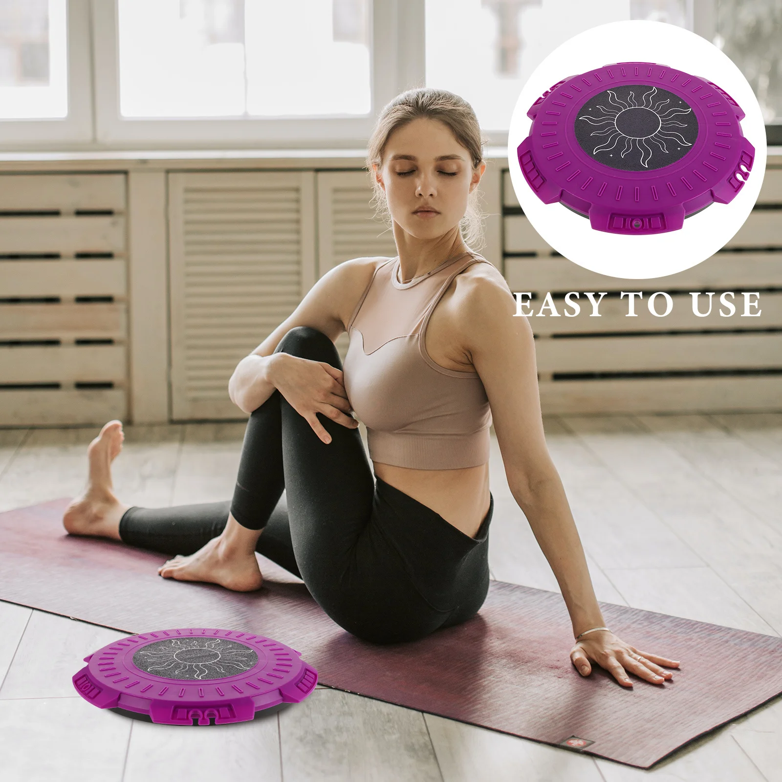 لوحة لف الخصر ذات سطح واسع لتدريب الخصر الفعال وتخفيف أسفل الظهر وتمارين اللياقة البدنية