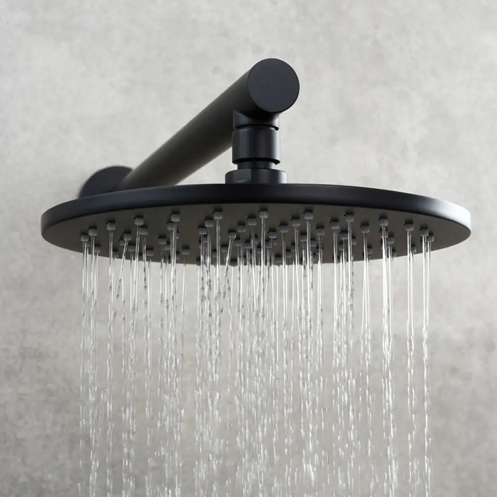Stainless Steel Shower Arm 16 Inch Wall Mounted Rainfall Pipe Extension For Bathroom Head Fixture Durable Pipe Fitting