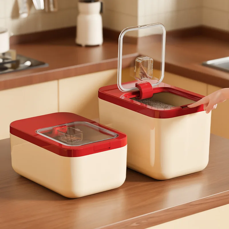 Sealed Rice Bucket Household Kitchen Insect-proof Moisture-proof Miscellaneous Grain Storage Box