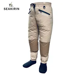 Unisex calças pernaltas com cintura alta, roupas stockingfoot respirável, impermeável, quadril, para a pesca, caça e passeios de barco