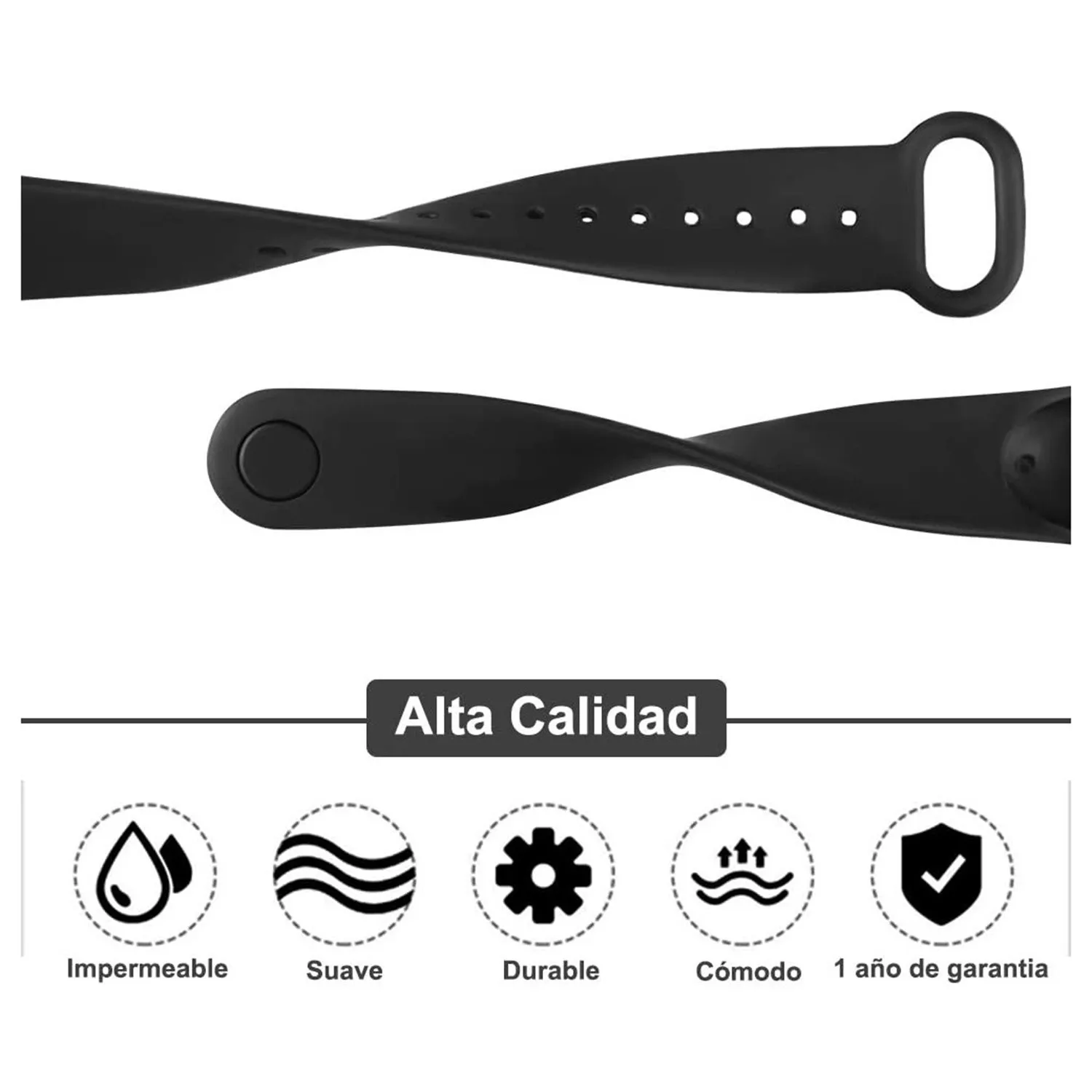 Correa de silicona para Xiaomi Mi Band 7 6 5 4 3 pulsera accesorio Miband 7 6 5 cinturón para Mi Band 4 5 6 7 Correa de reloj
