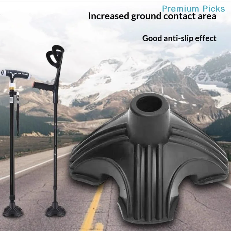 19/22mm Canes Self Standing Protect End Cover Eldder Walking Stick Rubber Non-Slip Pad End Bottom Cap Shaped Tip Replacement