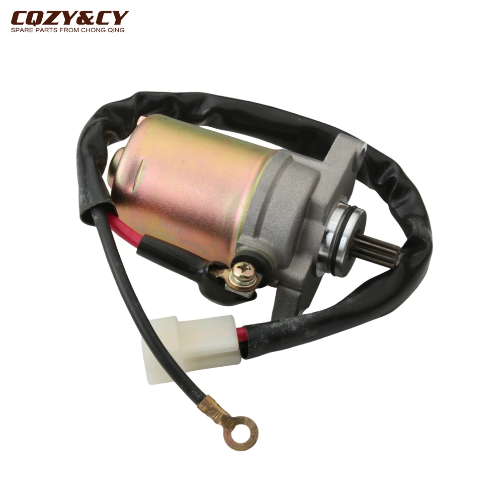 Scooter 9 Teeth Electric Starter Motor For Yamaha  Jog 90 CY90 4DM 3WF-81800-00 1PE40QMB 1E40QMA QMB 2T Engine Parts