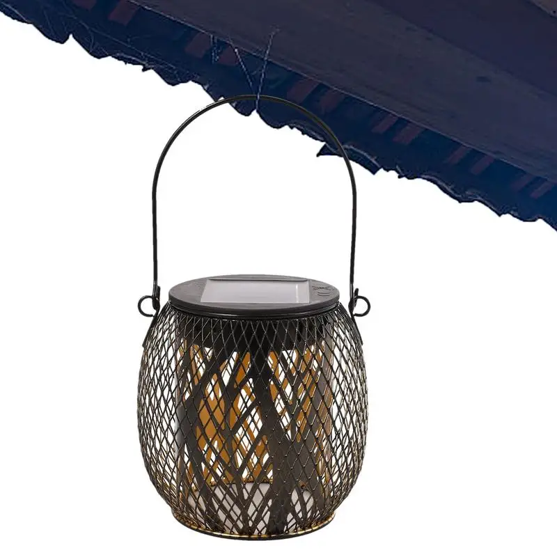 

Solar Lanterns Outdoor Patio Decor Light Retro Metal Outdoor Waterproof Solar Lantern Garden Lights For Patio Yard Pathway