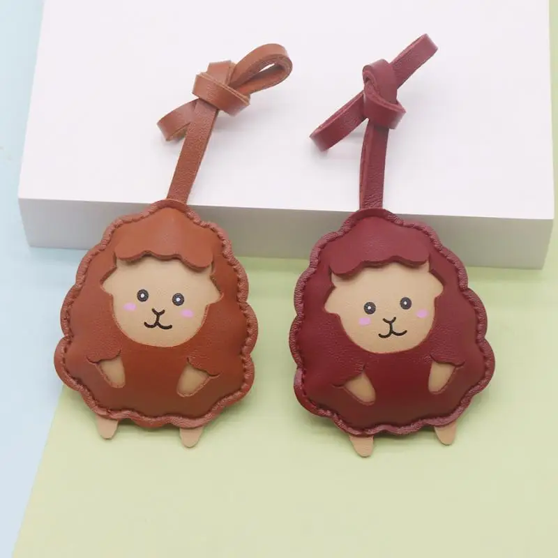 Fashion Sheep PU Leather Bag Charm Scratch-resistant Pendant for Purses Luggage Bridal Shower Gifts for Female Guests