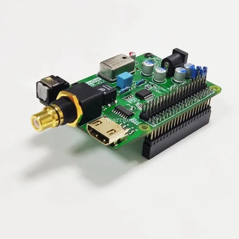 AAAAAI2S Coaxial Optical HDMI-Compatible   DAC Digital Audio Sound Card Expansion Decode Board DSD512 for Raspberry Pi4B Pi5
