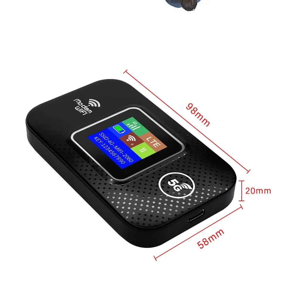 4G Lte Router Wireless Wifi Portable Modem Mini Outdoor Hotspot Pocket Mifi 150mbps Sim Card Slot Repeater 3000mah