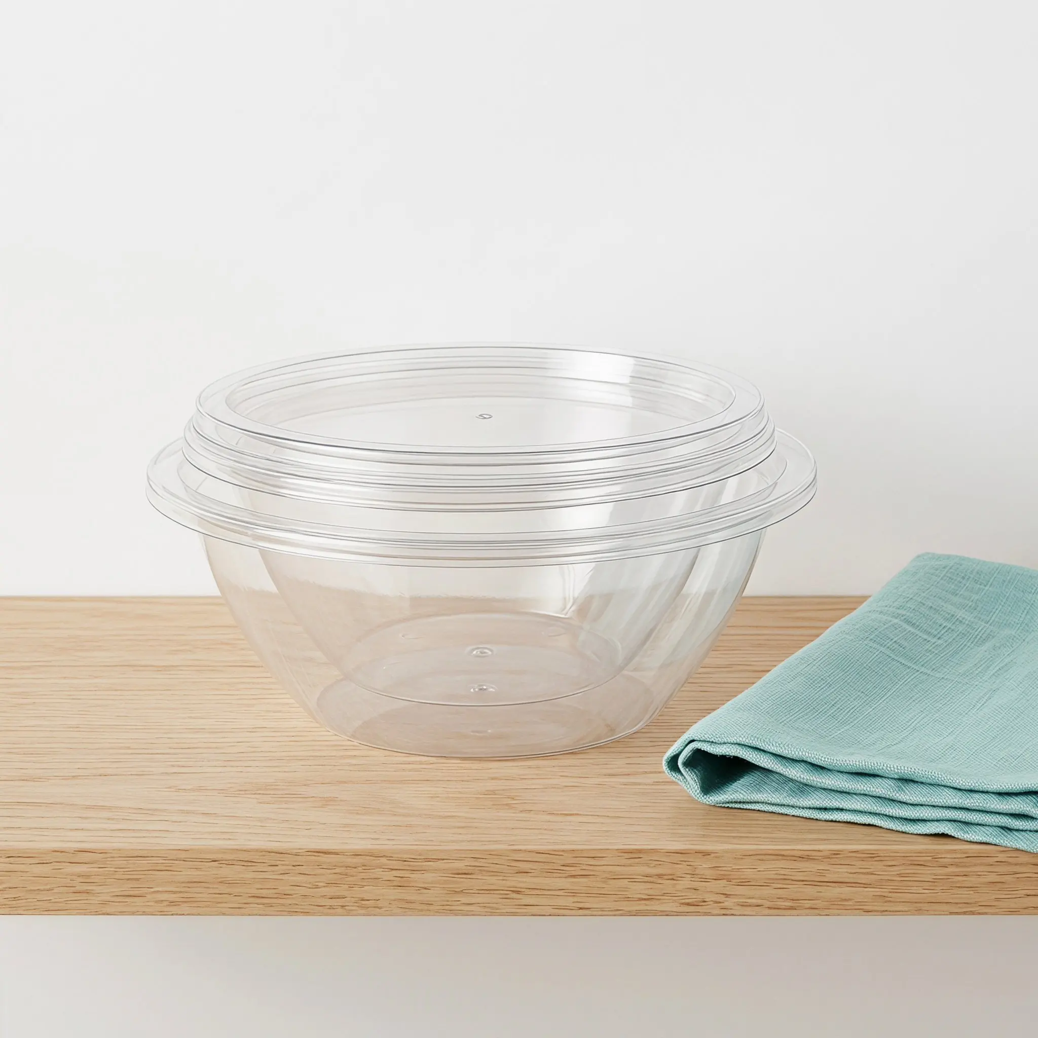ชุดชามผสมสลัดใส 2 ชุด ชามพลาสต - Food Storage With Lids บทวิจารณ์และราคา
