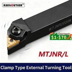 WTJNR1616 WTJNR2020 WTJNR2525 WTJNR3232 External Turning Tool WTJNR WTJNL Lathe Bar Turning Holder CNC Cutting Tool Cutter Bar
