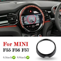 6.5inch 8.8inch Car Central Control Screen ABS Plastic Decorative Frame Car Accessories For BMW MINI ONE Cooper JCW F55 F56 F57