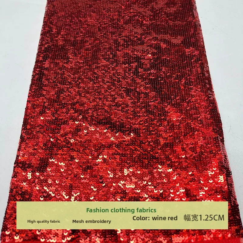

Mesh Bead Sequin Embroidered Fabric for Childrens Clothing Dress Design Background Cloth Diy By The Yard Sewing Material