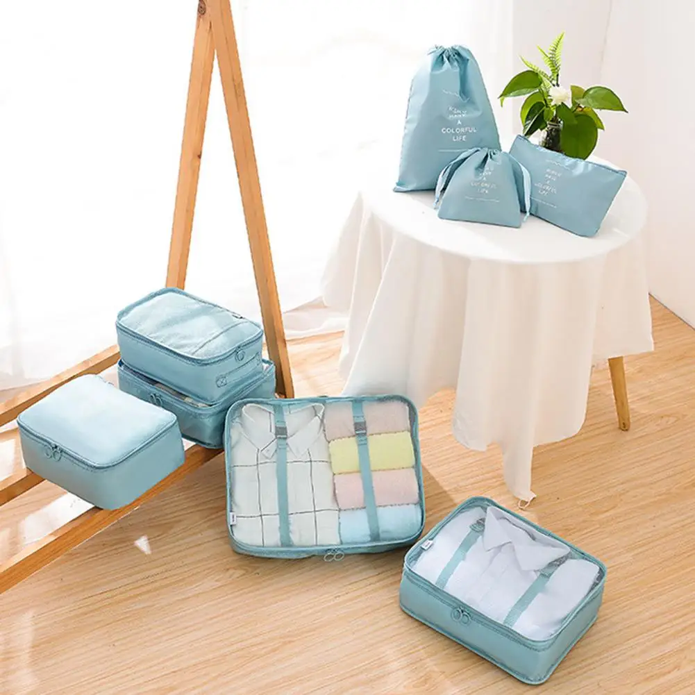 

Wrinkle-free Clothes Storage Mesh Panel Storage Bag Durable Travel Storage Bag Set Capacity Clothes Organizer Toiletry for Men