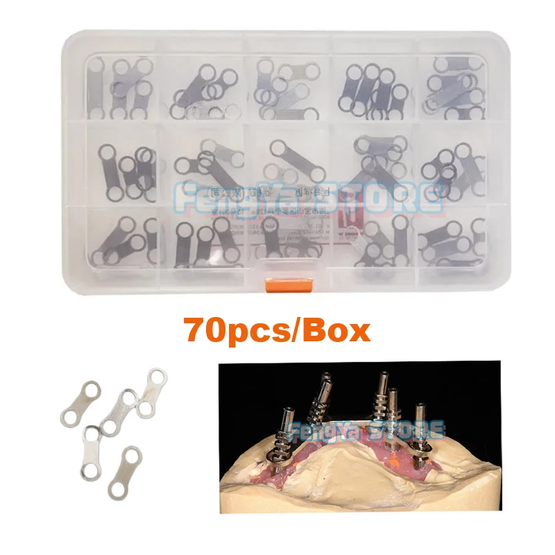 

70Pcs/Box All on 4 Dental Prosthesis Metal Implant Supported Overdenture Bar Stainless Steel All on Four High Quality