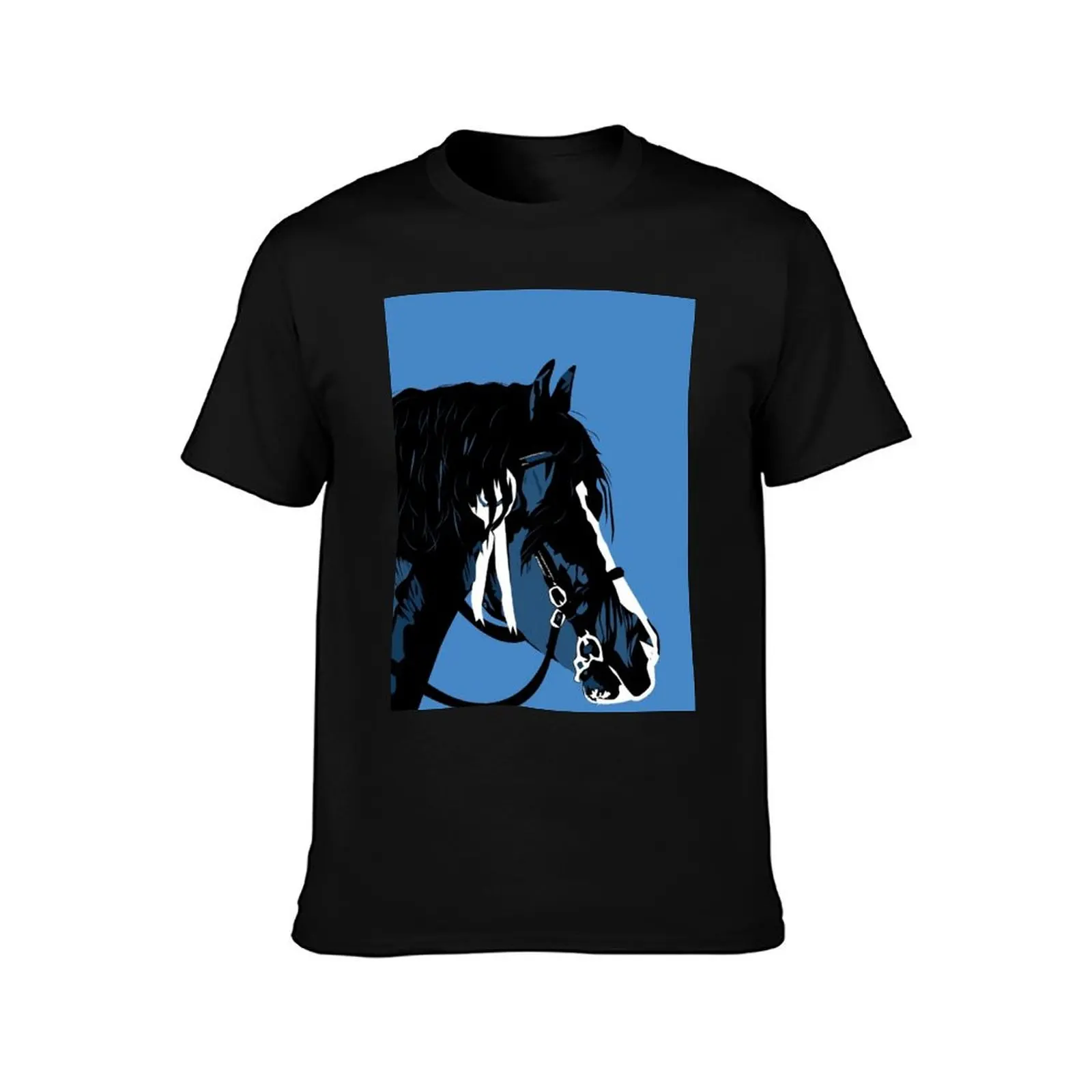 Stallion T-Shirt Stylish Print Short Sleeve Tee T-Shirt