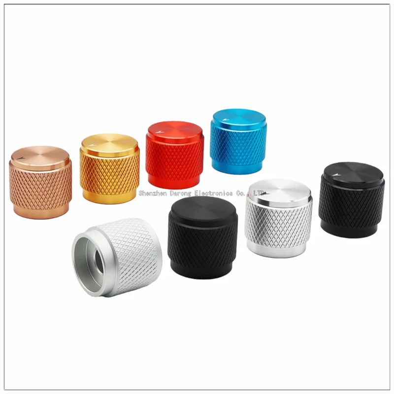 17×16MM aluminum solid core knob cap Potentiometer adjustment cap encoder switch cap Electronic instrument equipment knob cap