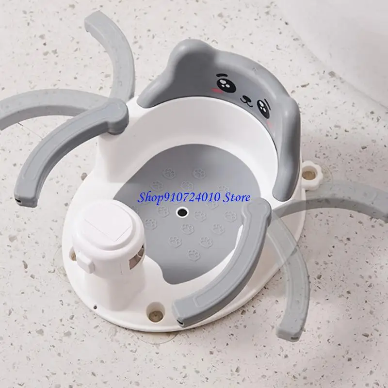 

77HD Infant Bathtub Baby Bath for Baby 6-15Months Provides Backrest Support Easy to Remove with Suction Cups